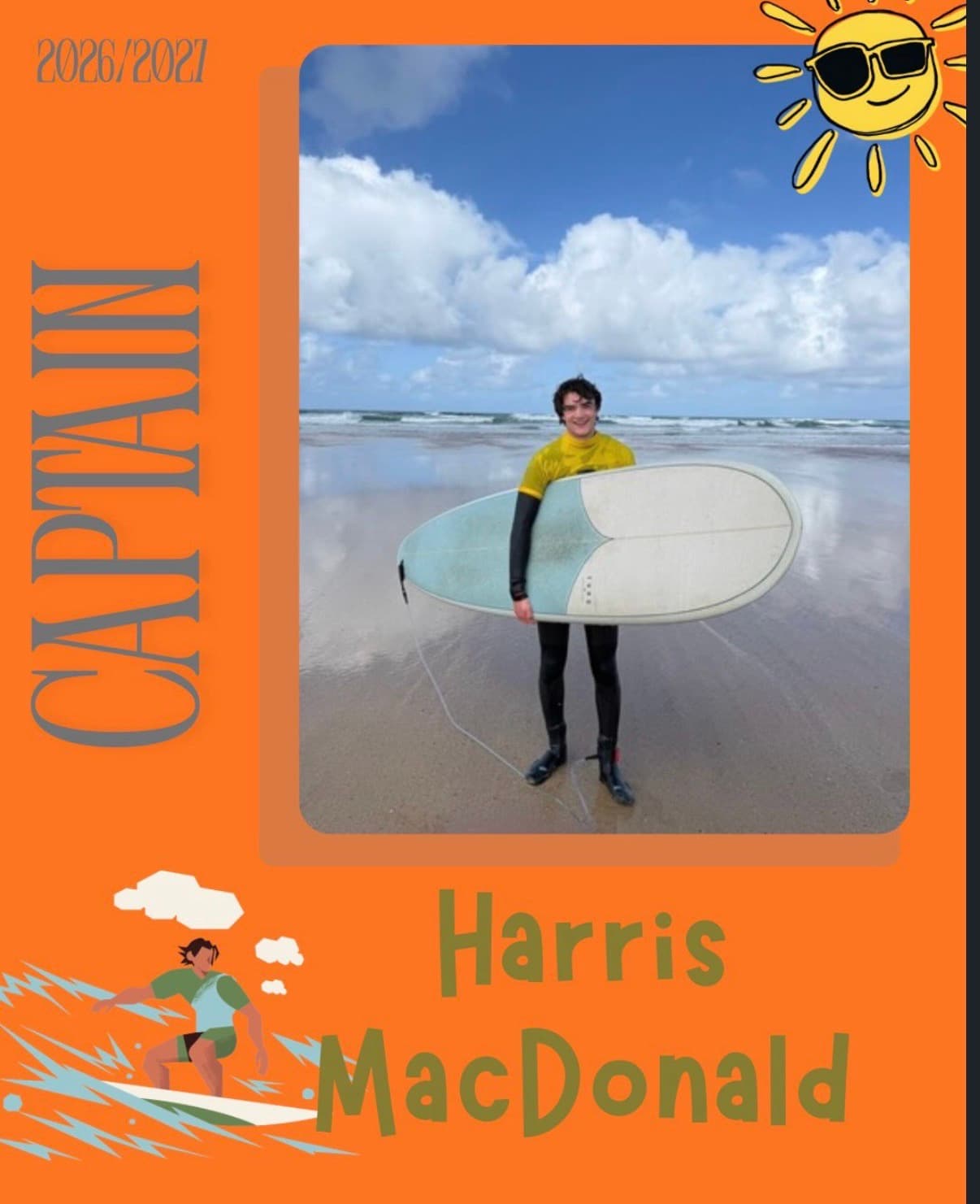 Dundee University Surf Club committee member 2